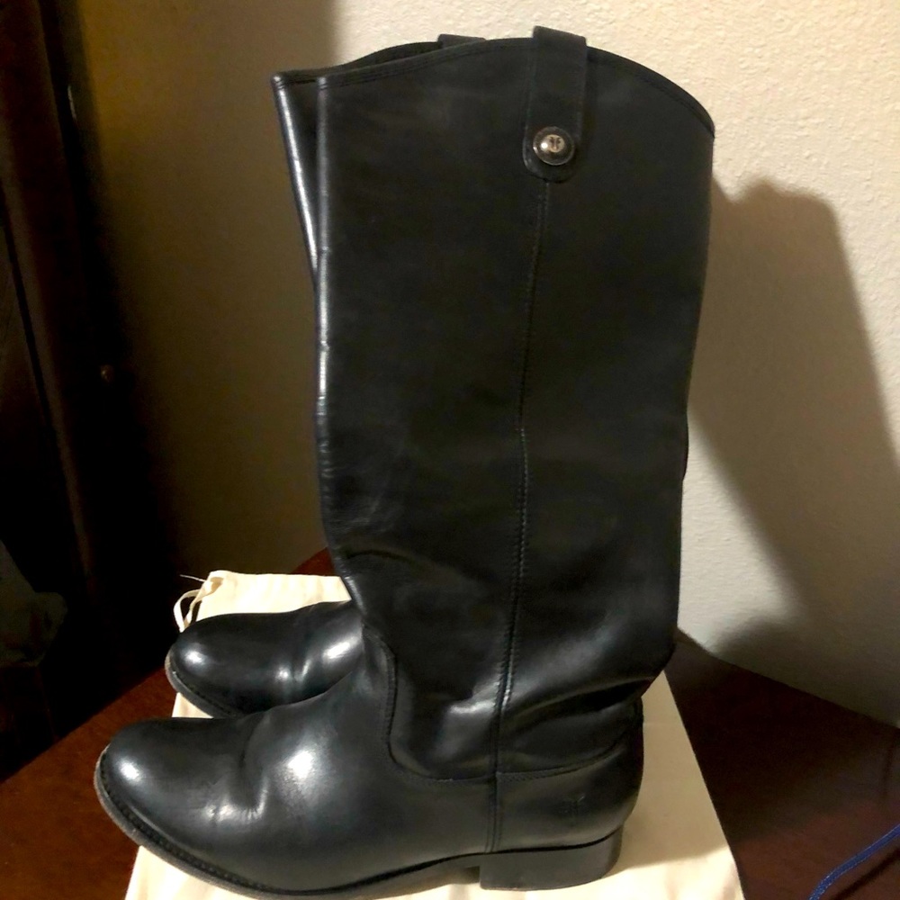 Black Frye leather boots 7.5